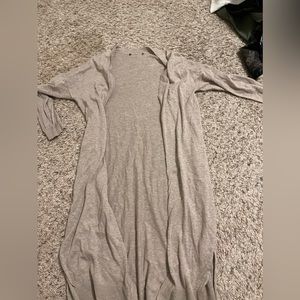 cream long cardigan